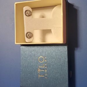 Sterling silver spade earrings